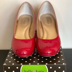 Red Dazzling Pumps with box.